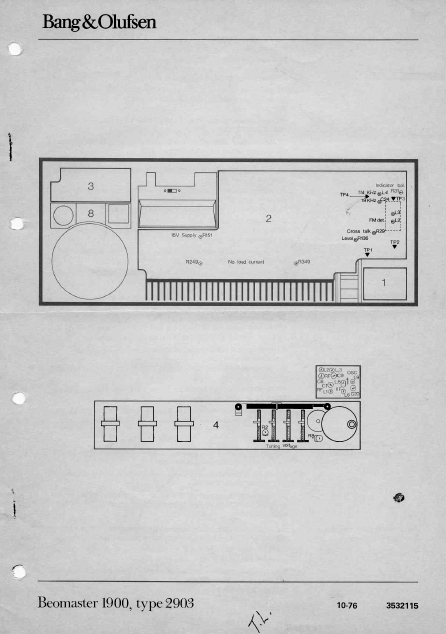 B.O Beomaster 1900 Service Manual