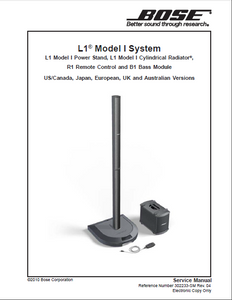 BOSE L1 Model I System Service Manual