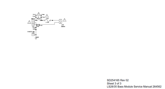 BOSE SD254165 Sheet3 Bass Module Schematic