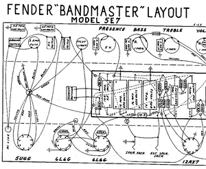 Fender Bandmaster 5E7 Layout