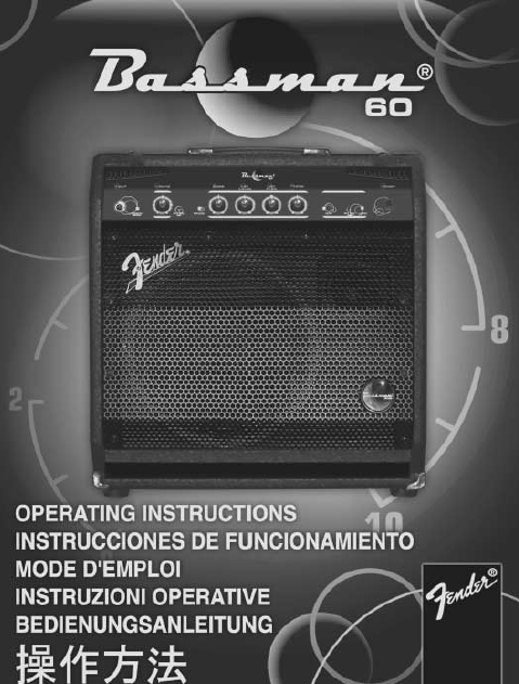 FENDER Bassman 60 Operation Manual