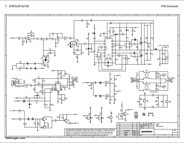 Behringer eurolive online b205d schematic