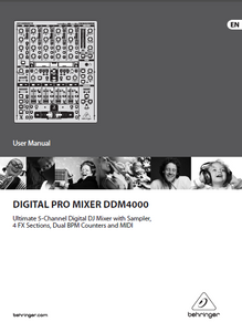 BEHRINGER Digital Pro Mixer DDM4000 User Manual
