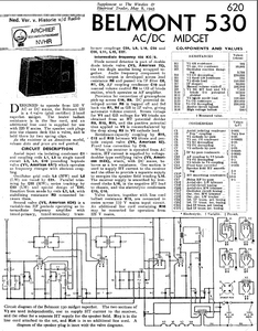 BELMONT 530 AC DC Midget Instruction Manual