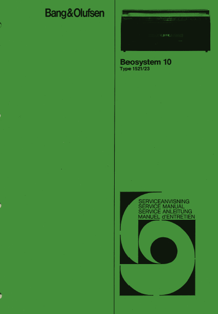 B.O Beosystem 10 Schematics