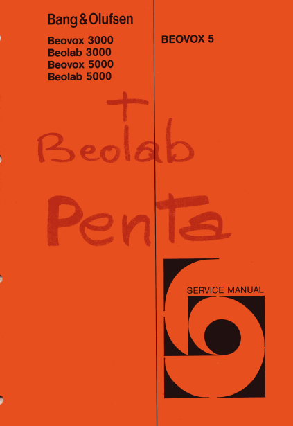 B.O Beovox 3000-5000 Schematics