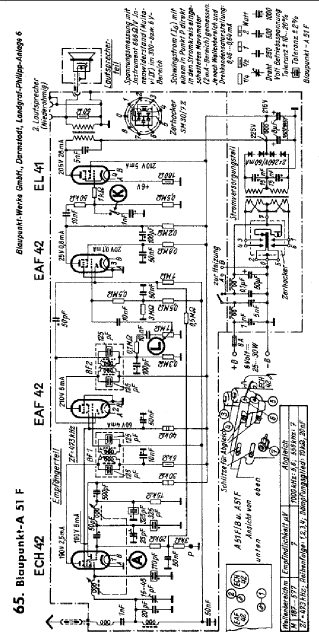 BLAUPUNKT A51F Radio Schematic