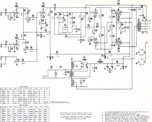 BOGEN H15-4 Standard Notation Schematic