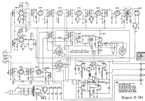 BOGEN Model R701 Receiver Schematics