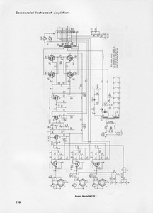 BOGEN M-120 Commercial Instrument Amplifier Schematic