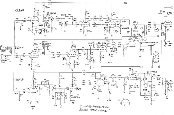 BOGNER Triple Giant Preamp Schematic