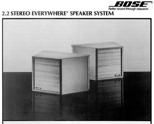 Bose 2.2 Service Manual