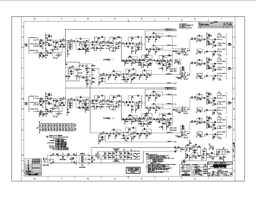 BOSE 802C Schematics