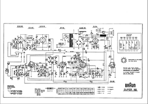 BRAUN 166 Super Radio Schematic
