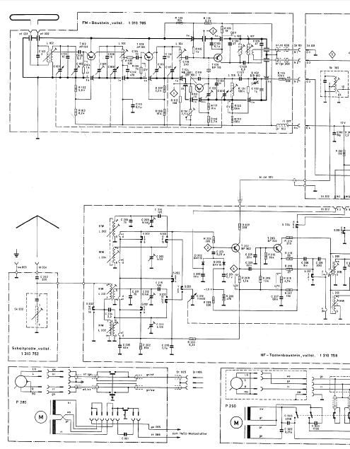 BRAUN 250SK AM FM Radio Schematics