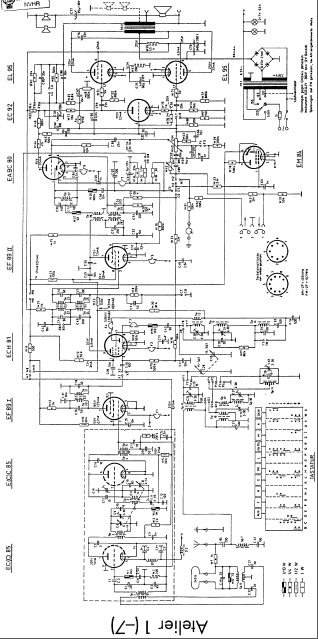 BRAUN Atelier1 AM FM Radio Schematic