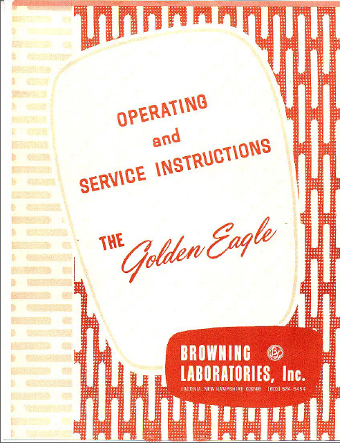 BROWNING 68R-68T Receiver Transmitter Service Manual