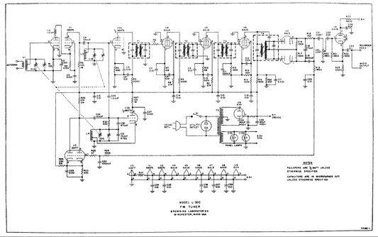 BROWNING L-300 FM Tuner Schematic