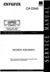 AIWA CA-D240 Revision Compact Disc Simple Service Manual