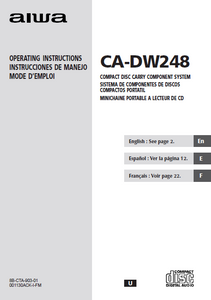 AIWA CA-DW248 Compact Disc Component Service Manual