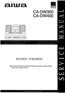 AIWA CA-DW300 Revision Service Manual