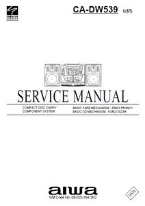 AIWA CA-DW539 Compact Disc Service Manual