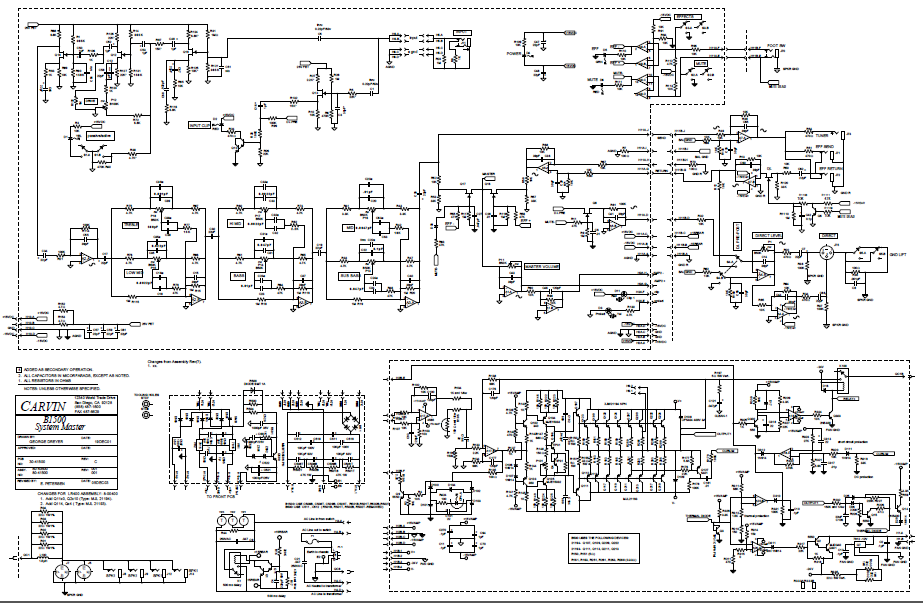 Audio TO Clearcom-CARVIN-B1500 Service Manual