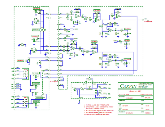 Audio TO Clearcom-CARVIN-CLASSIC  100 Service Manual