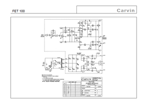 Audio TO Clearcom-CARVIN-FET100 SCHEMATIC Service Manual