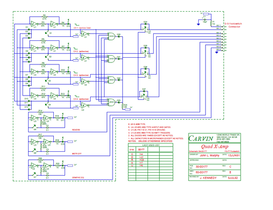 Audio TO Clearcom-CARVIN-FS77 - FOOTSWITCH Service Manual