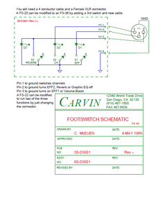 Audio TO Clearcom-CARVIN-FS 22 TO FS 36 CONVERSION Service Manual