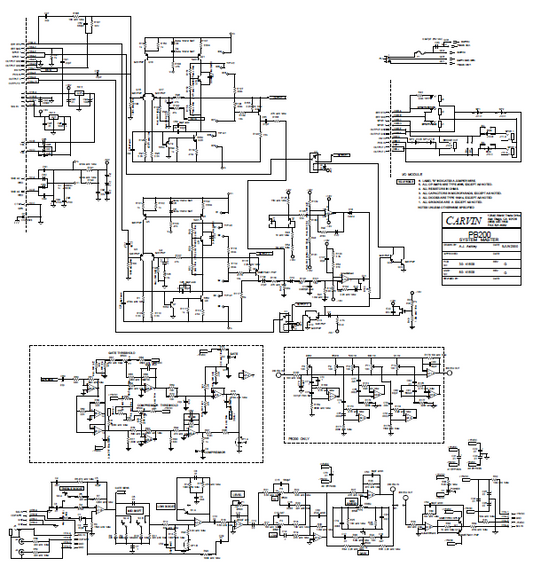 Audio TO Clearcom-CARVIN-PB 200 REVG Service Manual