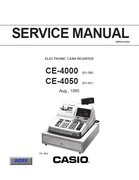 Audio TO Clearcom-CASIO_CE-4000_CE-4050_Cash_register Service Manual