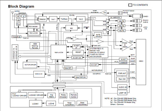 ALPINE CDA 9811R-9812rR Schematics