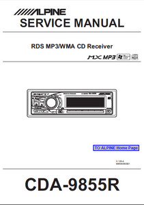 ALPINE CDA-9855R CD Receiver MP3 Schematic