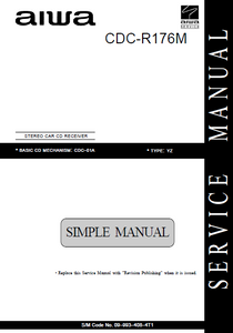 AIWA Simple CDC-R176M Stereo Car Service Manual