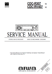 AIWA Revision CDC-R307 Stereo Car Service Manual