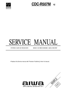 AIWA Simple CDC-R507M Stereo Car Service Manual