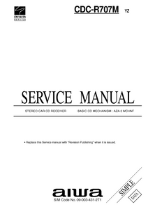 AIWA Simple CDC-R707 Stereo Car Service Manual