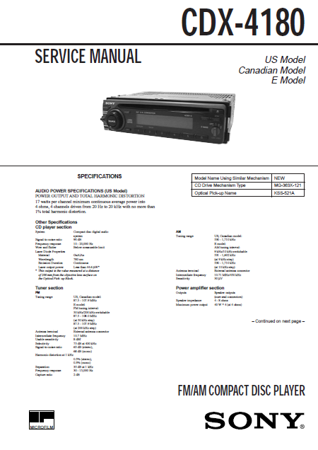 AIWA CDX-4180 Compact Disc Player with Schematics