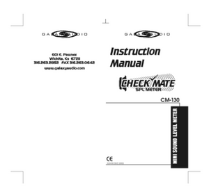 Galaxy Audio CM-130 Instruction Manual