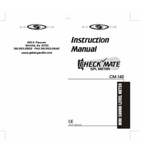 Galaxy Audio CM-140 Instruction Manual