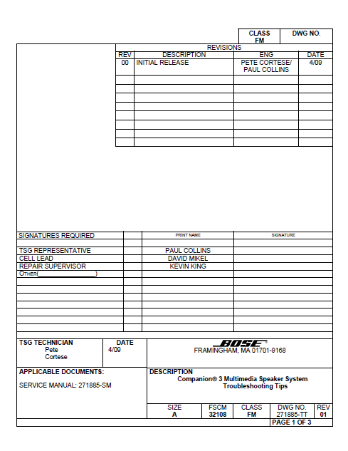 BOSE Companion3 Speaker Troubleshooting Tips