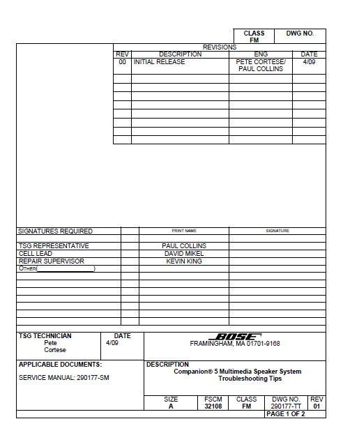 BOSE Companion5 Troubleshooting Tips