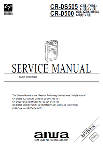 AIWA CR-D500-DS505 Radio Receiver Revision Service Manual