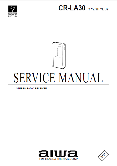 AIWA CR-LA30 Stereo Radio Receiver Service Manual