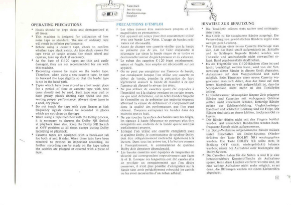 AKAI CS-705D Opareting Manual