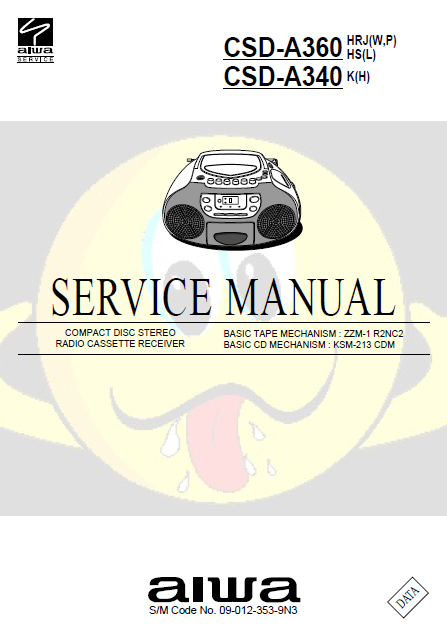 AIWA CSD-A360 Compact Disc Receiver Service Manual