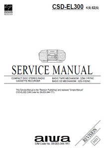 AIWA CSD-EL300 Revision Compact Disc Recorder Service Manual