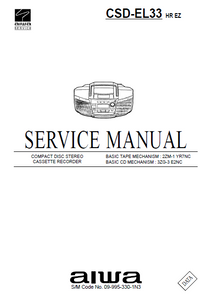 AIWA CSD-EL33 Compact Disc Recorder Service Manual